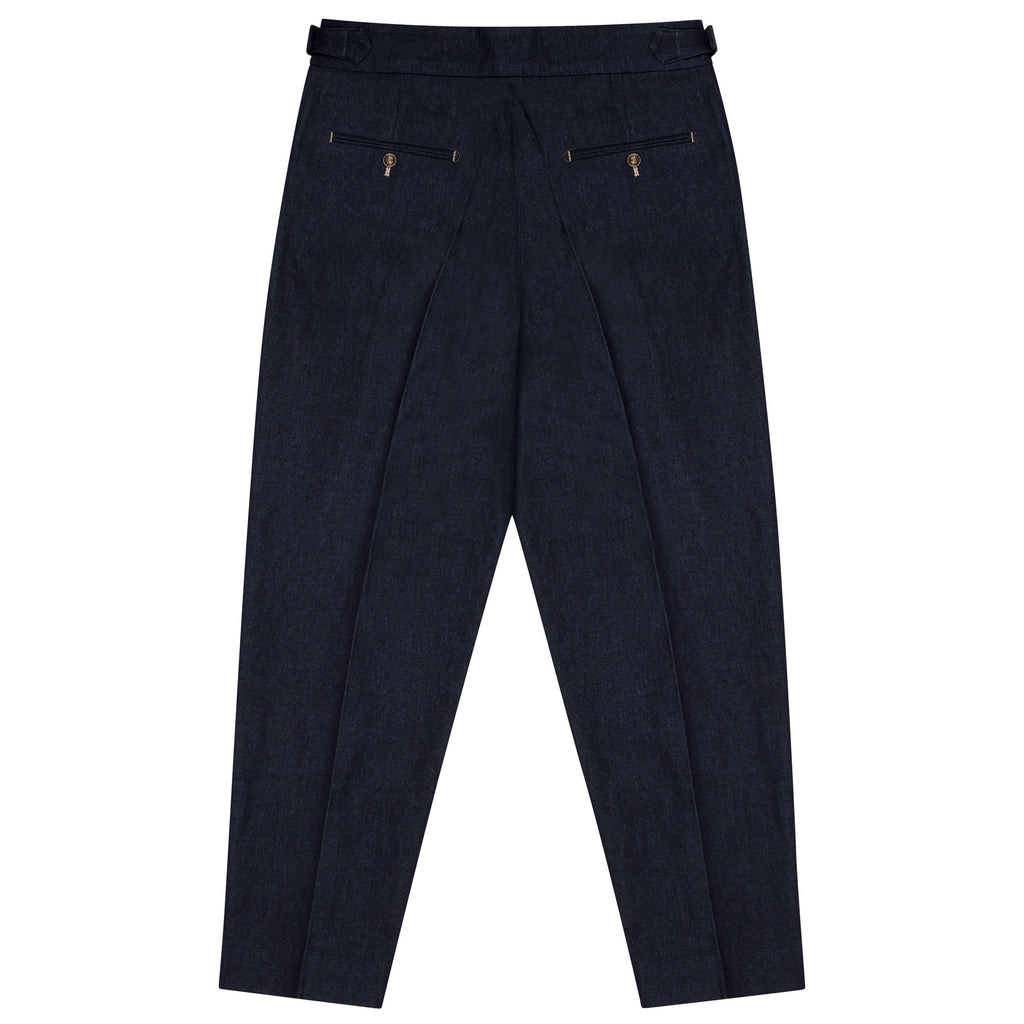 Japanese Denim Gurkha Pants (Dark Denim)