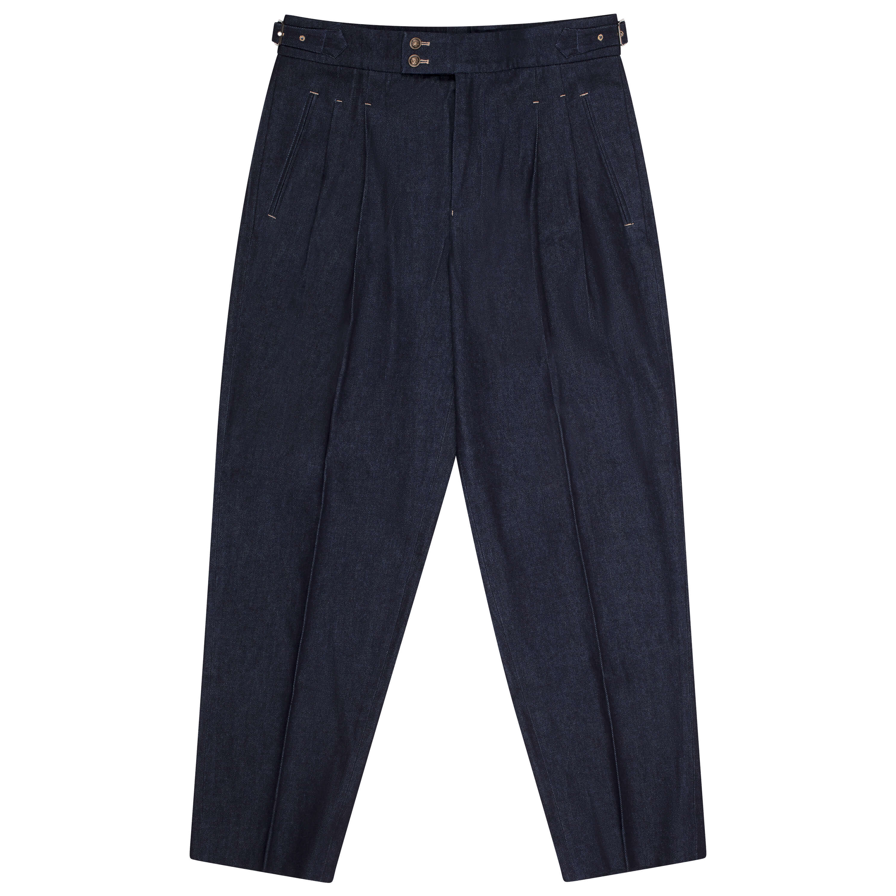 Japanese Denim Gurkha Pants (Dark Denim)