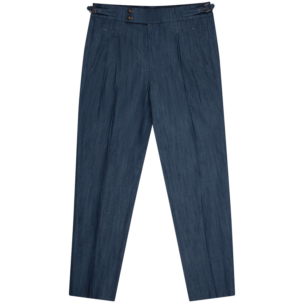 Japanese Denim Gurkha Pants (Light Blue)