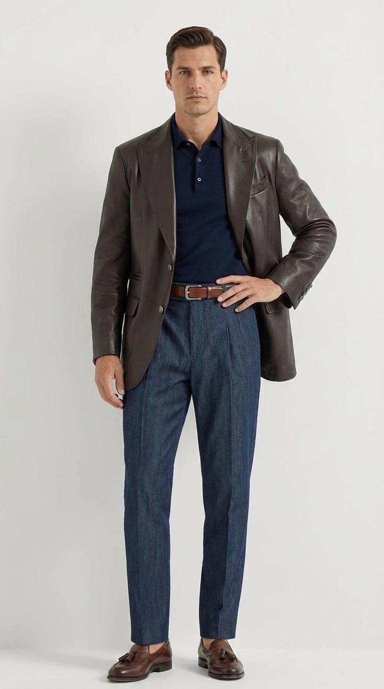 Japanese Denim Gurkha Pants (Light Blue)